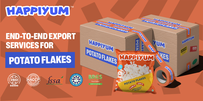 Happiyum’s End-to-End Export Services for Potato Flakes