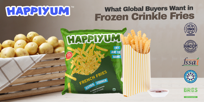 What Global Buyers Look for in Frozen Crinkle Fries (And How Happiyum Delivers)