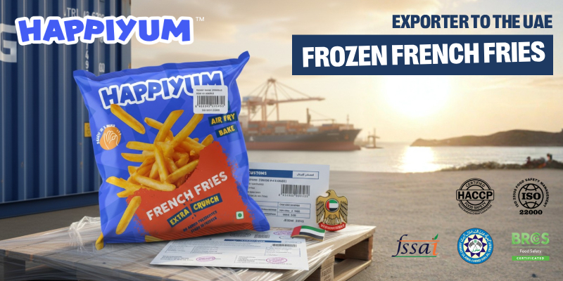 Exportateur de frites surgelées vers les Émirats arabes unis