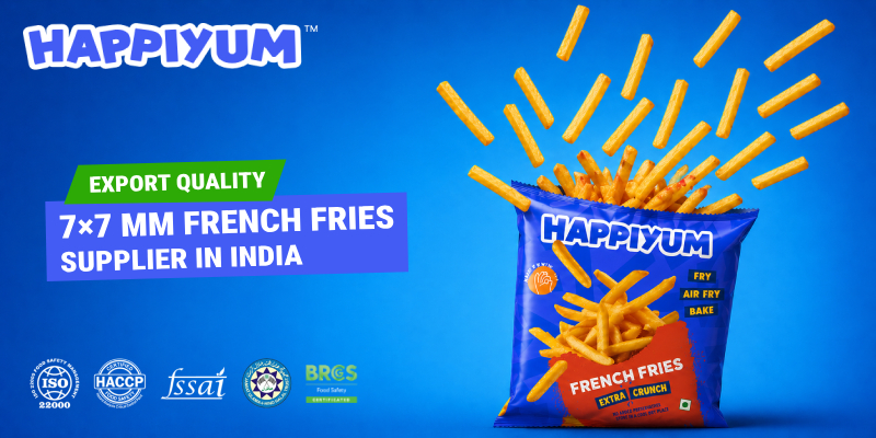 印度出口品质 7×7 毫米薯条供应商